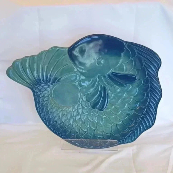 Vintage Other - Fish Chips and Dip or Vegetable Plate Michael Sparks for Silvestri